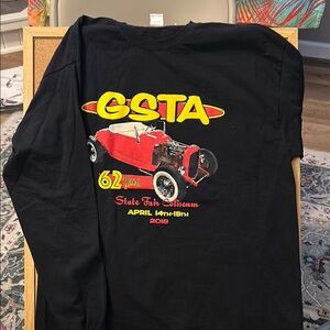 Black GSTA Graphic Long Sleeve Shirt